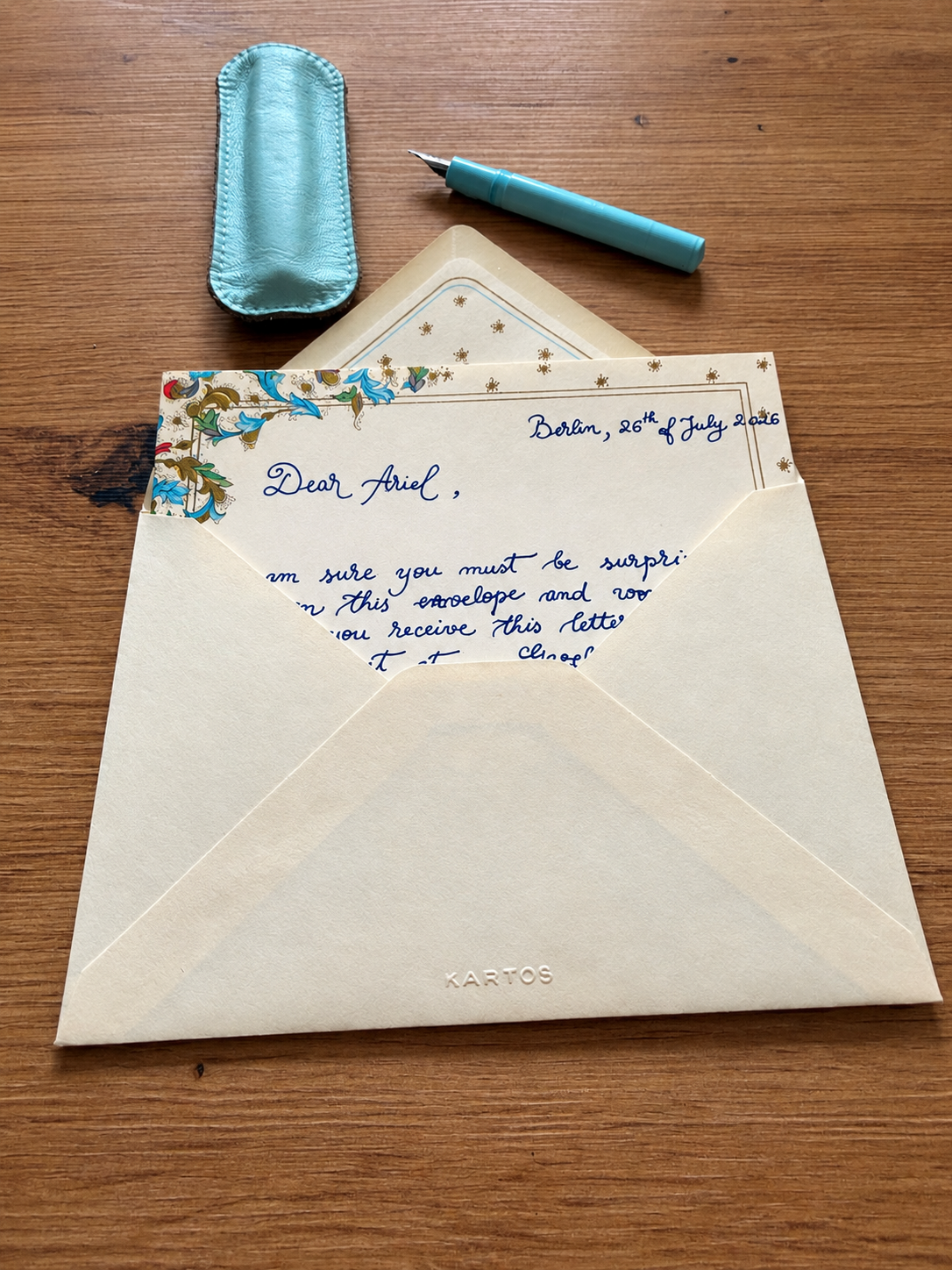 Letter to a stranger that I met at an event in Berlin